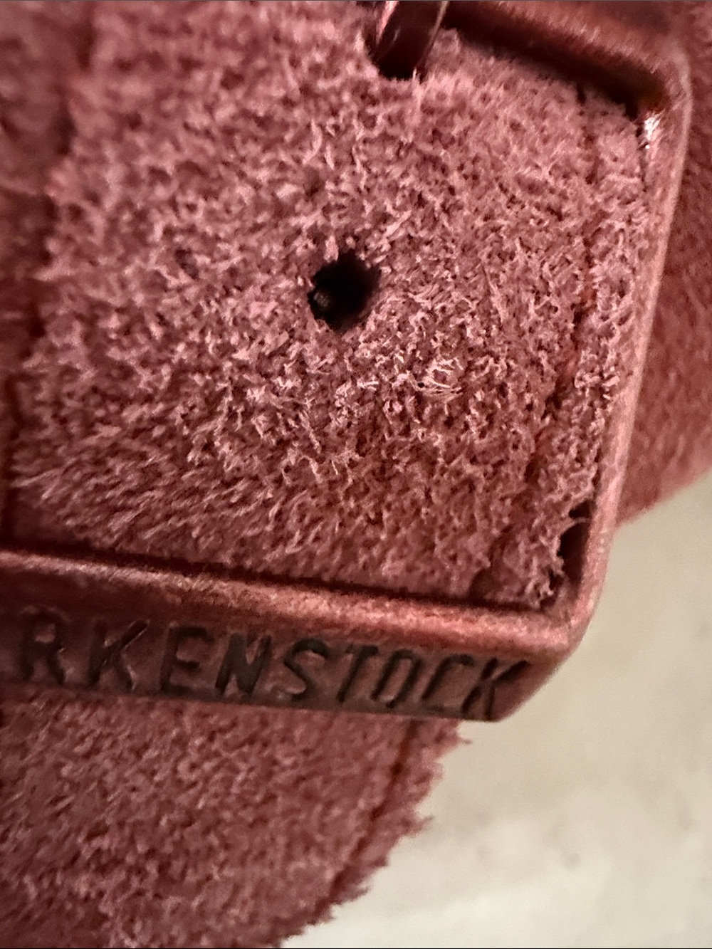 Birkenstock ladies Burgundy Suede Slip-On Clogs with Buckle new ..size 40 - Picture 3 of 7